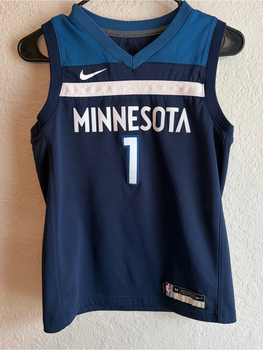 Minnesota Timberwolves Nike Anthony Edwards Jersey - Boys Medium NBA